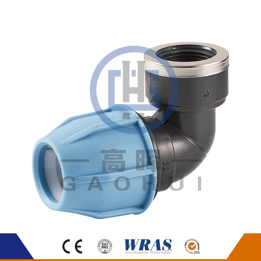 Round Head PP Female elbow P-021