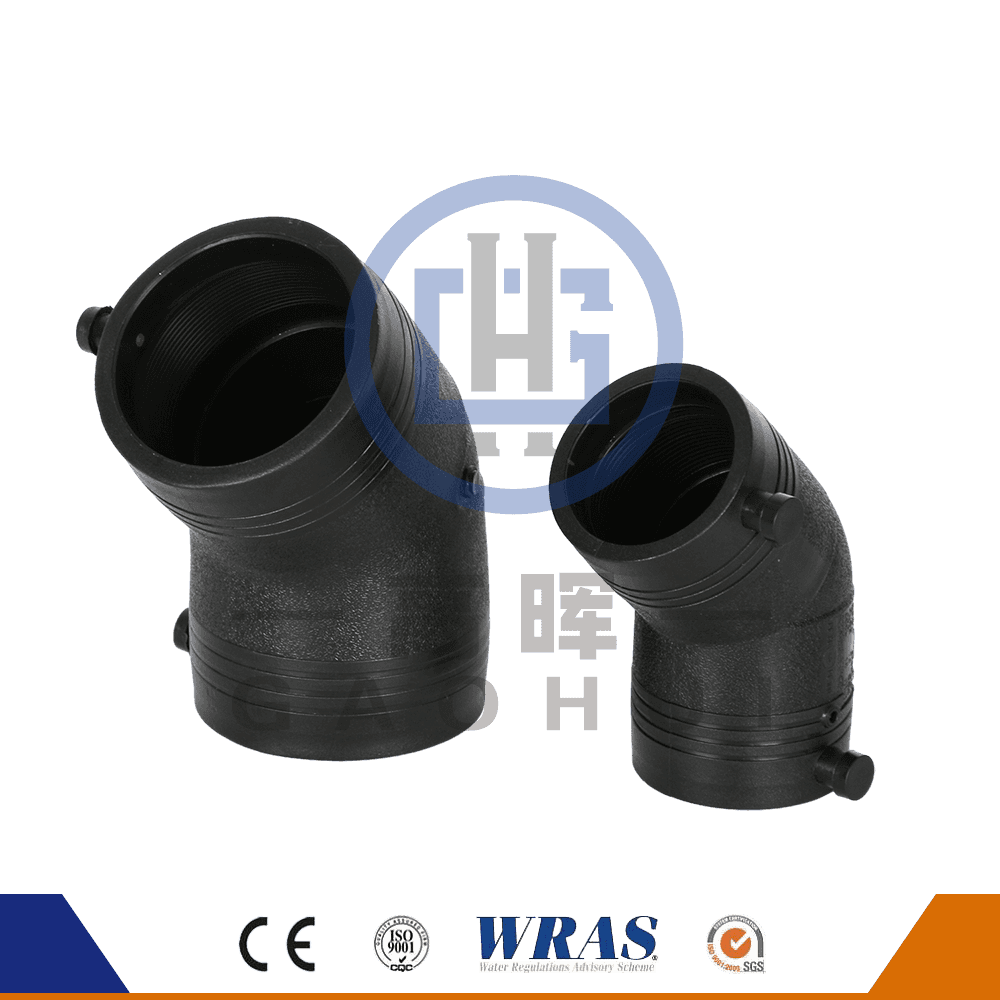 HDPE Moulded Electro Fusion 45 Degree Elbow Bend For Water Supply